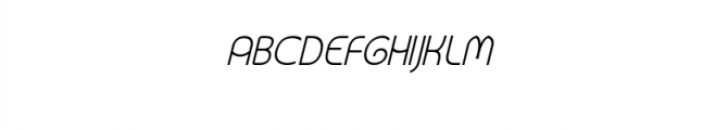 Orbed Itealic.otf Font UPPERCASE