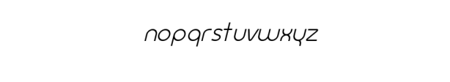 Orbed Itealic.otf Font LOWERCASE
