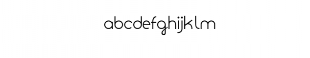 Orbed.otf Font LOWERCASE