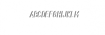 Original Negative Oblique.ttf Font LOWERCASE