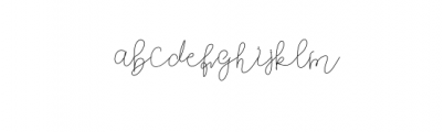 OrlaFiola-Script.otf Font LOWERCASE