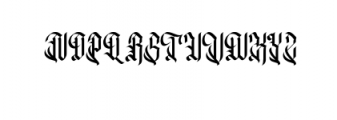 Oropitem Typeface Font UPPERCASE