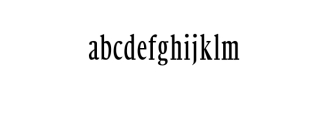 Orrick-Regular.otf Font LOWERCASE