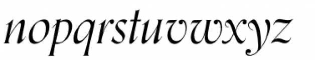 Orpheus Pro Italic Font LOWERCASE