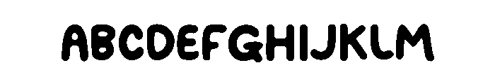 Orange Crayon Font UPPERCASE