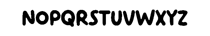 Orange Crayon Font UPPERCASE