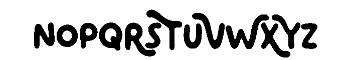 Orange Crayon Font LOWERCASE