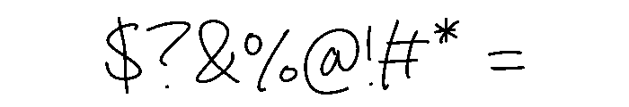 Orange Lovely Font OTHER CHARS