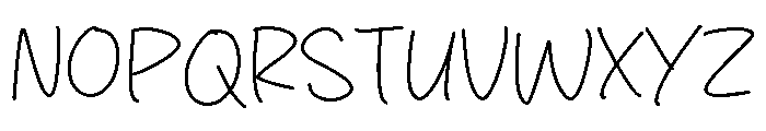 Orange Lovely Font UPPERCASE