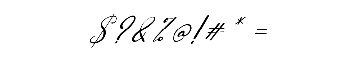 Orange Signature Italic Font OTHER CHARS