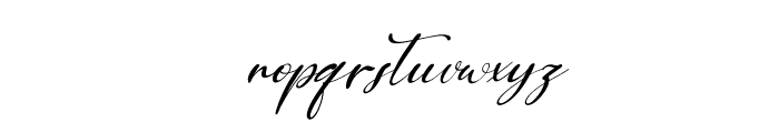 Orange Signature Italic Font LOWERCASE