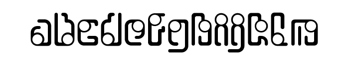 OrbitalFlight-Regular Font LOWERCASE