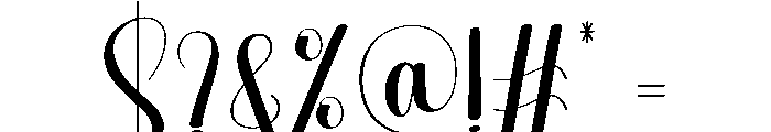 Orchid Font OTHER CHARS