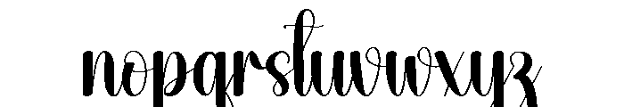 Orchid Font LOWERCASE