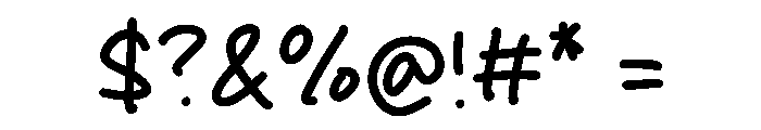 Ordinary Letter Font OTHER CHARS