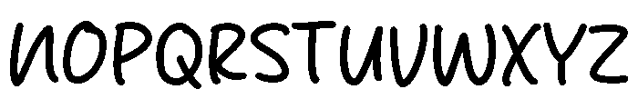 Ordinary Letter Font UPPERCASE