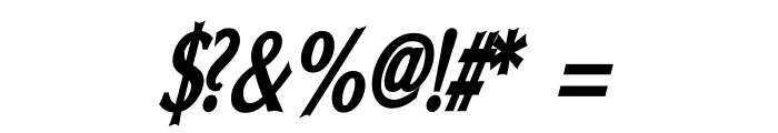 Oregon LDO Condensed Bold Oblique Font OTHER CHARS