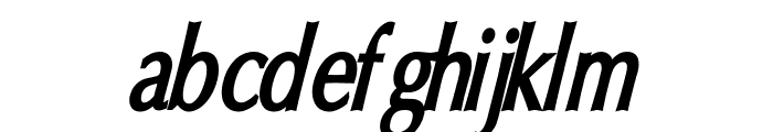 Oregon LDO Condensed Bold Oblique Font LOWERCASE