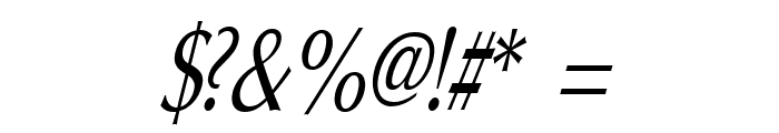 Oregon LDO Condensed Oblique Font OTHER CHARS