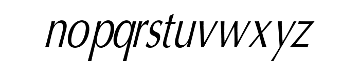 Oregon LDO Condensed Oblique Font LOWERCASE