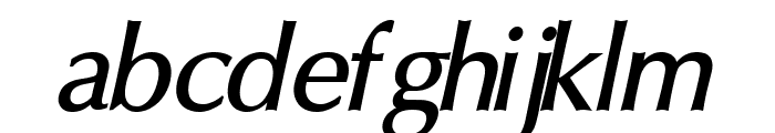 Oregon LDO DemiBold Oblique Font LOWERCASE