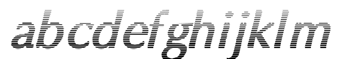 Oregon LDO Vanishing Bold Oblique Font LOWERCASE