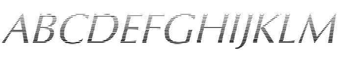 Oregon LDO Vanishing Oblique Font UPPERCASE