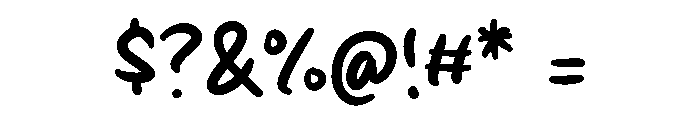 Organic Mush Font OTHER CHARS