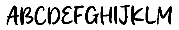 Organic Mush Font UPPERCASE