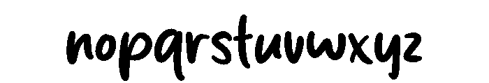 Organic Mush Font LOWERCASE