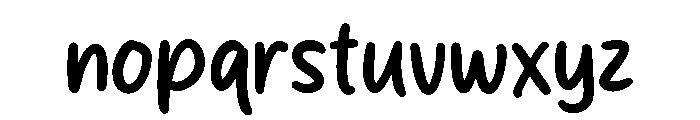 Organic Plant Font LOWERCASE