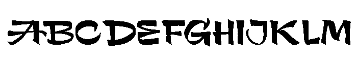 Oriental Chicken Font UPPERCASE