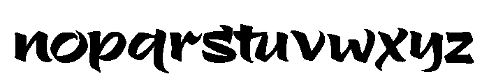 Oriental Chicken Font LOWERCASE