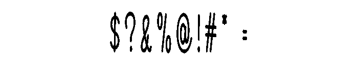Original Handmade Font OTHER CHARS