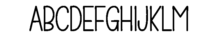 Original Handmade Font UPPERCASE