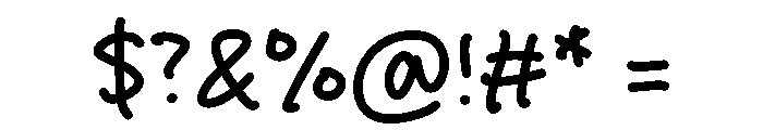 Original Salmon Font OTHER CHARS