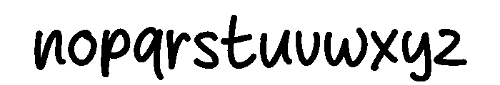 Original Salmon Font LOWERCASE