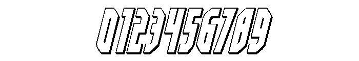 Orion Prime 3D Italic Font OTHER CHARS