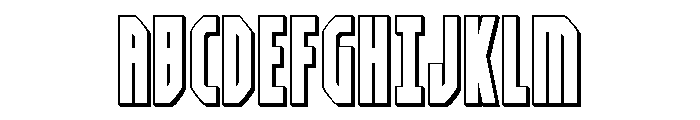 Orion Prime 3D Font UPPERCASE