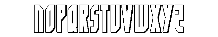 Orion Prime 3D Font UPPERCASE