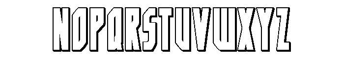 Orion Prime 3D Font LOWERCASE