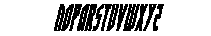 Orion Prime Condensed Italic Font UPPERCASE