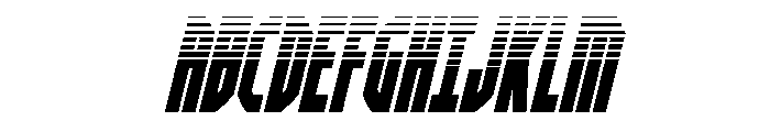 Orion Prime Halftone 2 Italic Font UPPERCASE