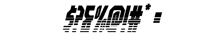 Orion Prime Halftone Italic Font OTHER CHARS