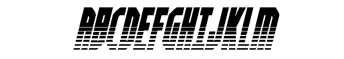 Orion Prime Halftone Italic Font UPPERCASE