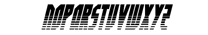 Orion Prime Halftone Italic Font UPPERCASE
