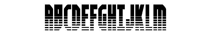 Orion Prime Halftone Font UPPERCASE