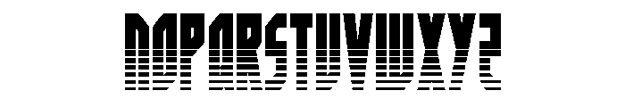 Orion Prime Halftone Font UPPERCASE