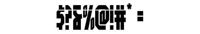 Orion Prime Laser Font OTHER CHARS