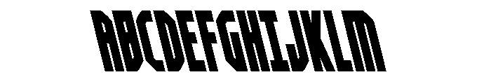 Orion Prime Leftalic Font UPPERCASE